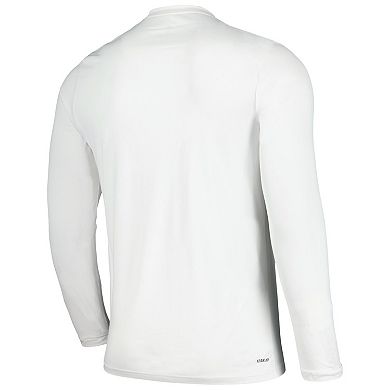 Men's adidas White FC Cincinnati 2024 Jersey Hook AEROREADY Long Sleeve T-Shirt