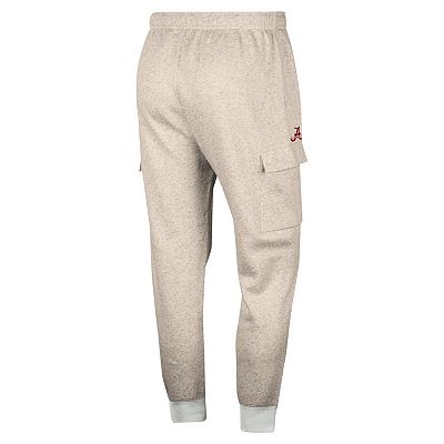 Men s Nike Oatmeal Alabama Crimson Tide Club Cargo Jogger Pants