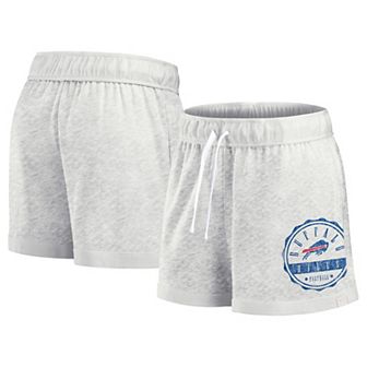 Women's Fanatics Oatmeal Buffalo Bills Vintage Badge Shorts