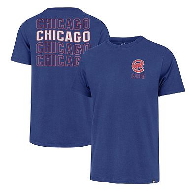Men's '47 Royal Chicago Cubs Hang Back Franklin T-Shirt