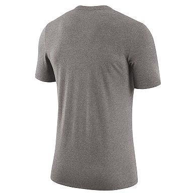 Men's Nike Heather Gray North Carolina Tar Heels Retro Tri-Blend T-Shirt