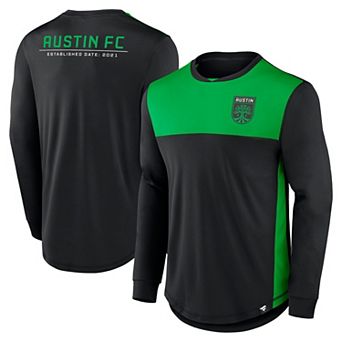 Men's Fanatics Branded Black Austin FC Mid Goal Long Sleeve T-Shirt