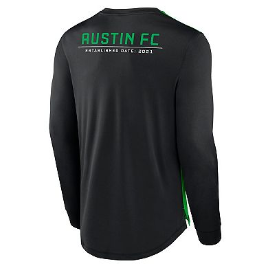 Men's Fanatics Branded Black Austin FC Mid Goal Long Sleeve T-Shirt