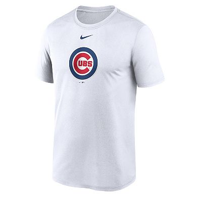 Men's Nike  White Chicago Cubs Legend Fuse Large Logo Performance T-Shirt
