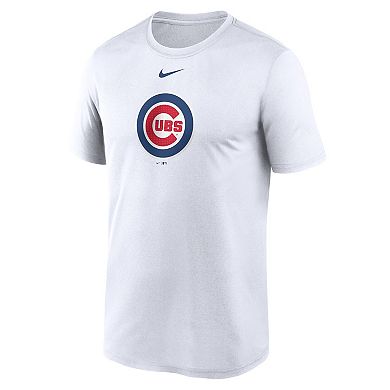 Men's Nike White Chicago Cubs Legend Fuse Large Logo Performance T-Shirt