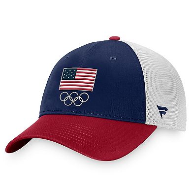 Men's Fanatics Branded Navy/White Team USA Adjustable Hat