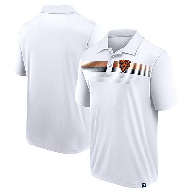 Men's Fanatics Branded White Chicago Bears Victory For Us Interlock Polo