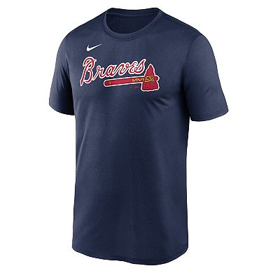 Men's Nike Navy Atlanta Braves Fuse Legend T-Shirt