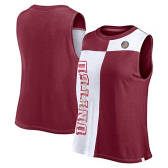 Women's Fanatics Branded Red Atlanta United FC Script Colorblock Tank Top