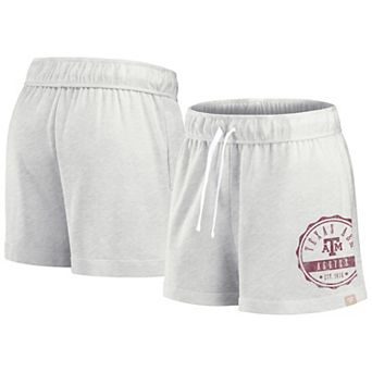 Women's Fanatics Branded Oatmeal Texas A&M Aggies Win Badge Shorts