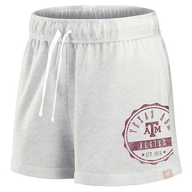 Women's Fanatics Oatmeal Texas A&M Aggies Win Badge Shorts