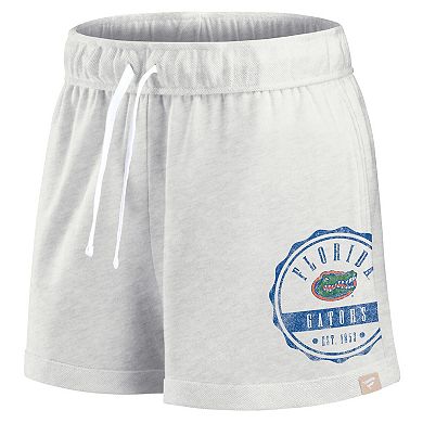 Women's Fanatics Oatmeal Florida Gators Win Badge Shorts