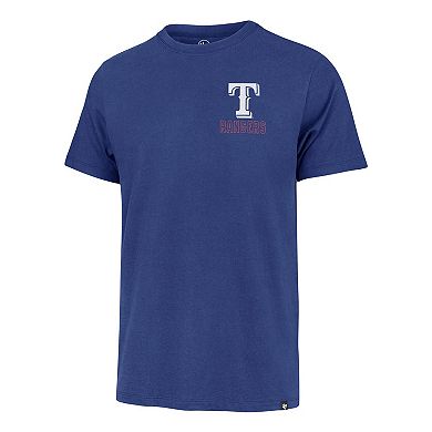 Men's '47 Royal Texas Rangers Hang Back Franklin T-Shirt