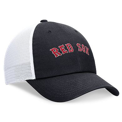 Men's Nike Navy Boston Red Sox Evergreen Wordmark Trucker Adjustable Hat