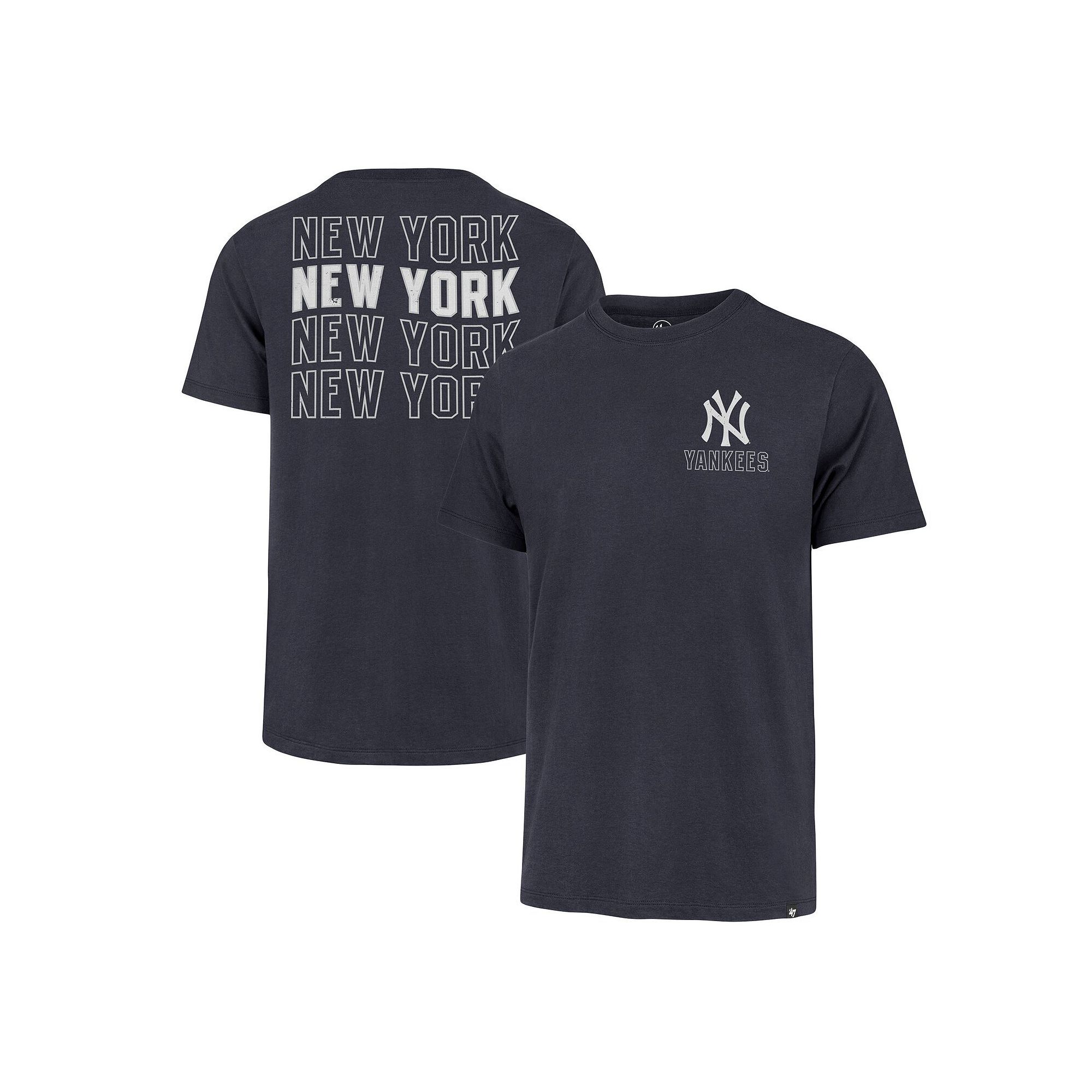 Mens 47 Navy New York Yankees Hang Back Franklin T-Shirt, Size: Medium, B