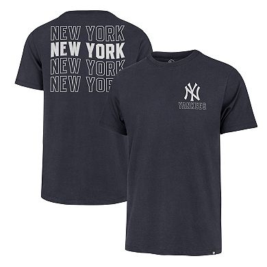 Men's '47 Navy New York Yankees Hang Back Franklin T-Shirt