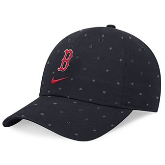 Men's Nike Navy Boston Red Sox Primetime Print Club Adjustable Hat