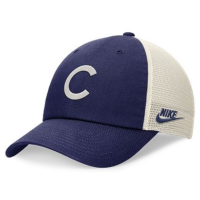 Men's Nike Royal Chicago Cubs Cooperstown Collection Rewind Club Trucker Adjustable Hat