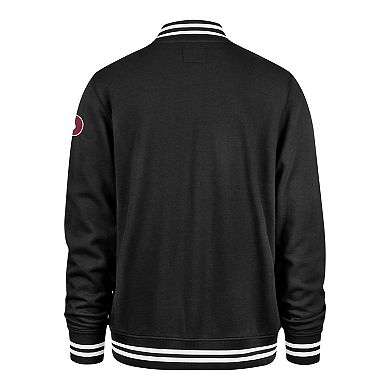 Men's '47 Black Philadelphia Phillies Wax Pack Pro Camden Full-Zip Track Jacket