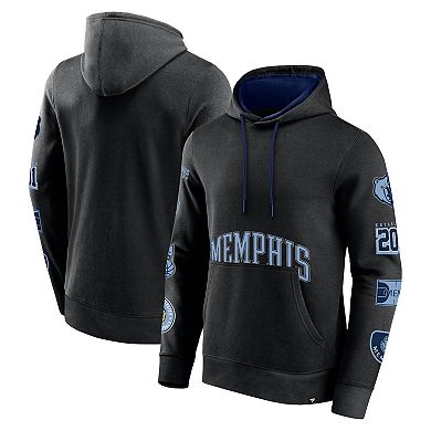 Men's Fanatics Branded Black Memphis Grizzlies Home Court Pullover Hoodie