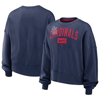 Women's Nike Navy St. Louis Cardinals Pullover Sweatshirt