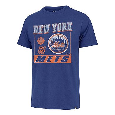 Men's '47 Royal New York Mets Outlast Franklin T-Shirt