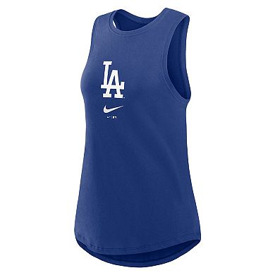 Women's Nike Royal Los Angeles Dodgers Legacy Icon High Neck Fashion Tank Top