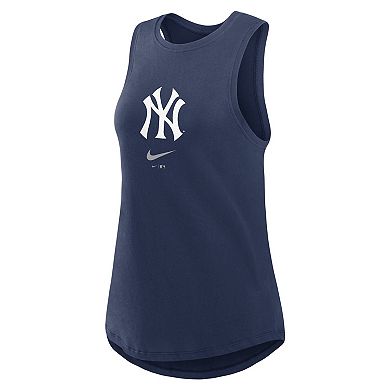 Women's Nike Navy New York Yankees Legacy Icon High Neck Fashion Tank Top