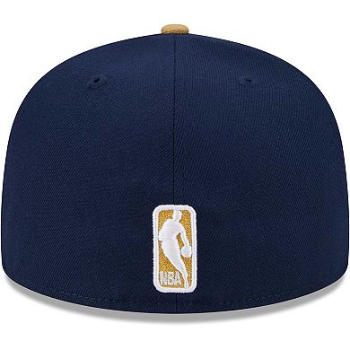 Men's New Era Navy/Gold New Orleans Pelicans Gameday Gold Pop Stars 59FIFTY Fitted Hat