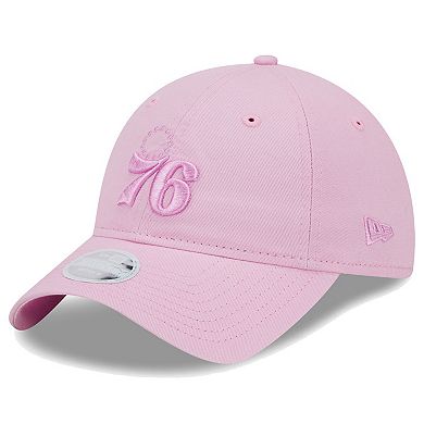 Women's New Era Pink Philadelphia 76ers Colorpack Tonal 9TWENTY Adjustable Hat