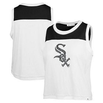 Women's '47 White Chicago White Sox Premier Zoey Waist Length Tank Top