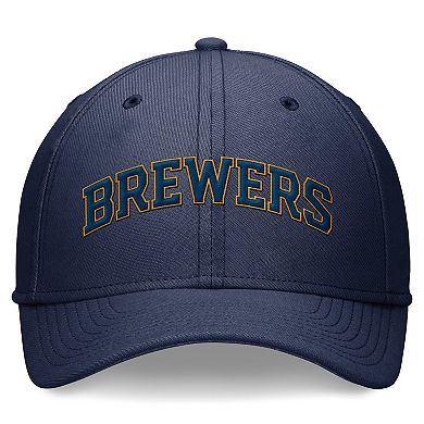 Men's Nike Navy Milwaukee Brewers Evergreen Performance Flex Hat