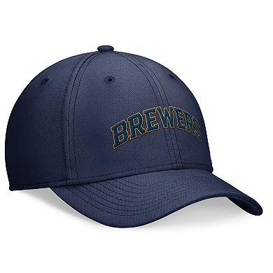 Men's Nike Navy Milwaukee Brewers Evergreen Performance Flex Hat