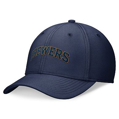 Men's Nike Navy Milwaukee Brewers Evergreen Performance Flex Hat