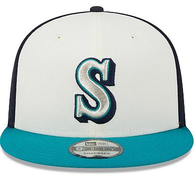 Men's New Era  Cream Seattle Mariners 2024 Batting Practice 9FIFTY Snapback Hat