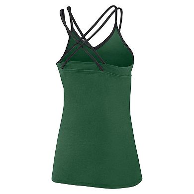 Women's Fanatics Branded Green New York Jets Go For It Strappy Crossback Tank Top