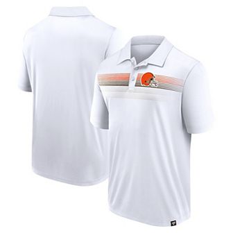 Men's Fanatics Branded White Cleveland Browns Victory For Us Interlock Polo