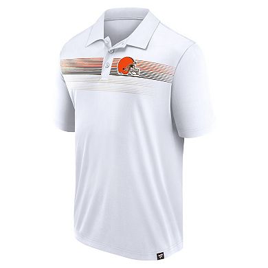Men's Fanatics White Cleveland Browns Victory For Us Interlock Polo