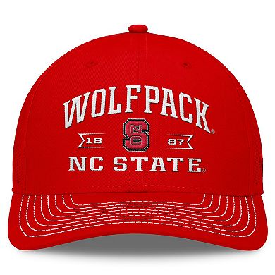 Men's Top of the World Red NC State Wolfpack Carson Trucker Adjustable Hat