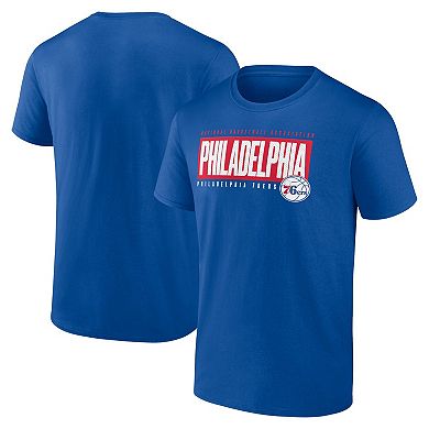 Men's Fanatics Branded Royal Philadelphia 76ers Box Out T-Shirt