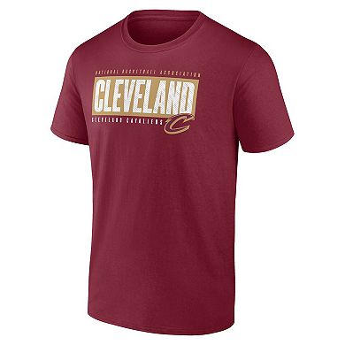 Men's Fanatics Branded Wine Cleveland Cavaliers Box Out T-Shirt