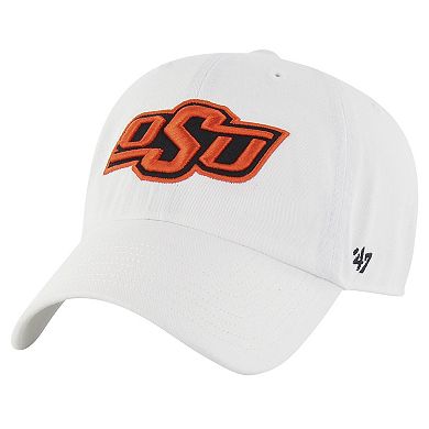 Men's '47 White Oklahoma State Cowboys Vintage Clean Up Adjustable Hat