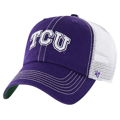 Men's '47 Purple TCU Horned Frogs Trawler Clean Up Adjustable Hat