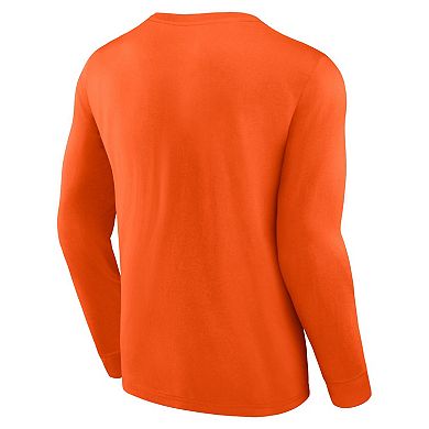 Men's Fanatics Branded Orange Philadelphia Flyers Strike the Goal Long Sleeve T-Shirt