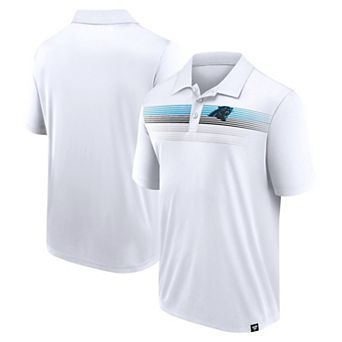 Men's Fanatics White Carolina Panthers Victory For Us Interlock Polo