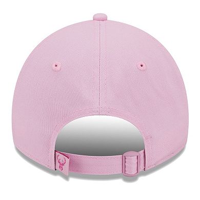 Women's New Era Pink Milwaukee Bucks Colorpack Tonal 9TWENTY Adjustable Hat