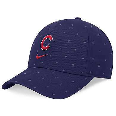 Men's Nike  Royal Chicago Cubs Primetime Print Club Adjustable Hat