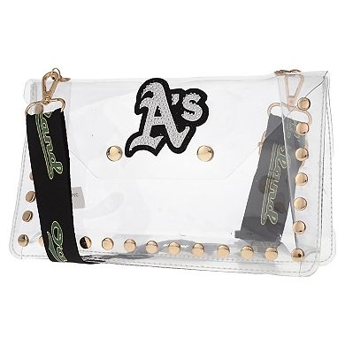 Cuce Oakland Athletics Crystal Clear Envelope Crossbody Bag