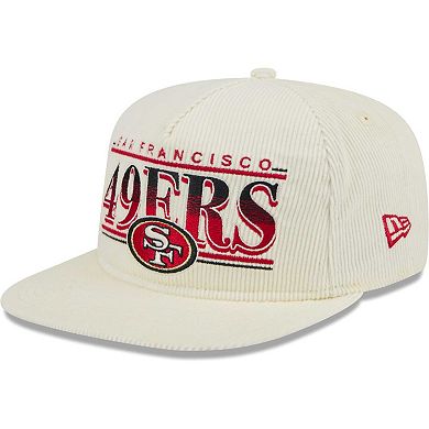 Men's New Era Cream San Francisco 49ers Throwback Corduroy Golfer ...