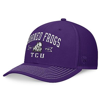 Men's Top of the World Purple TCU Horned Frogs Carson Trucker Adjustable Hat